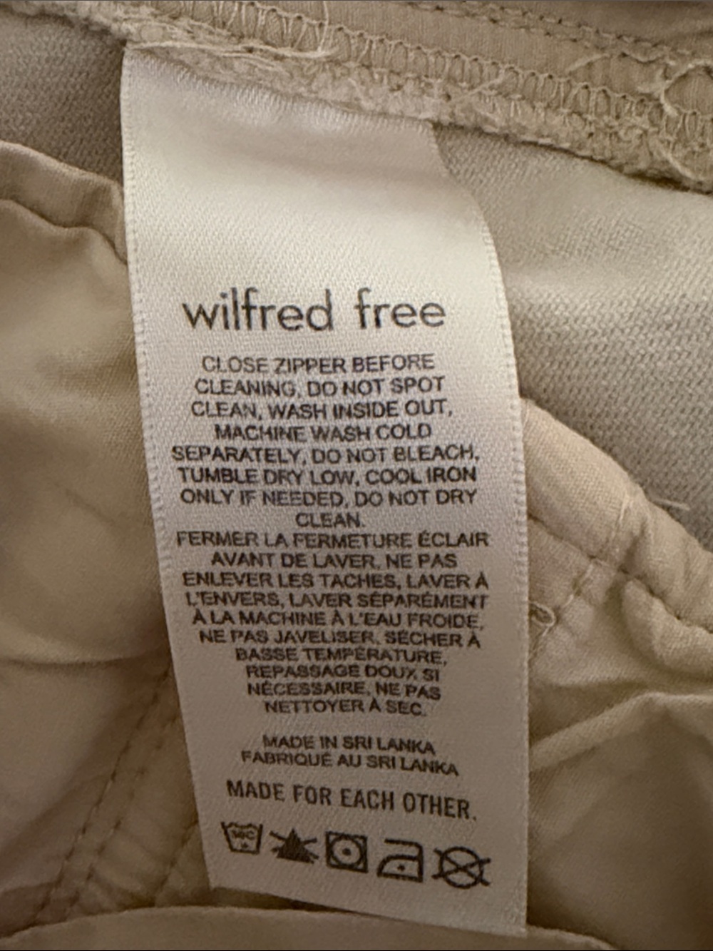 Wilfred Beige Straight-Leg Cargo Pants - Picture 9 of 10